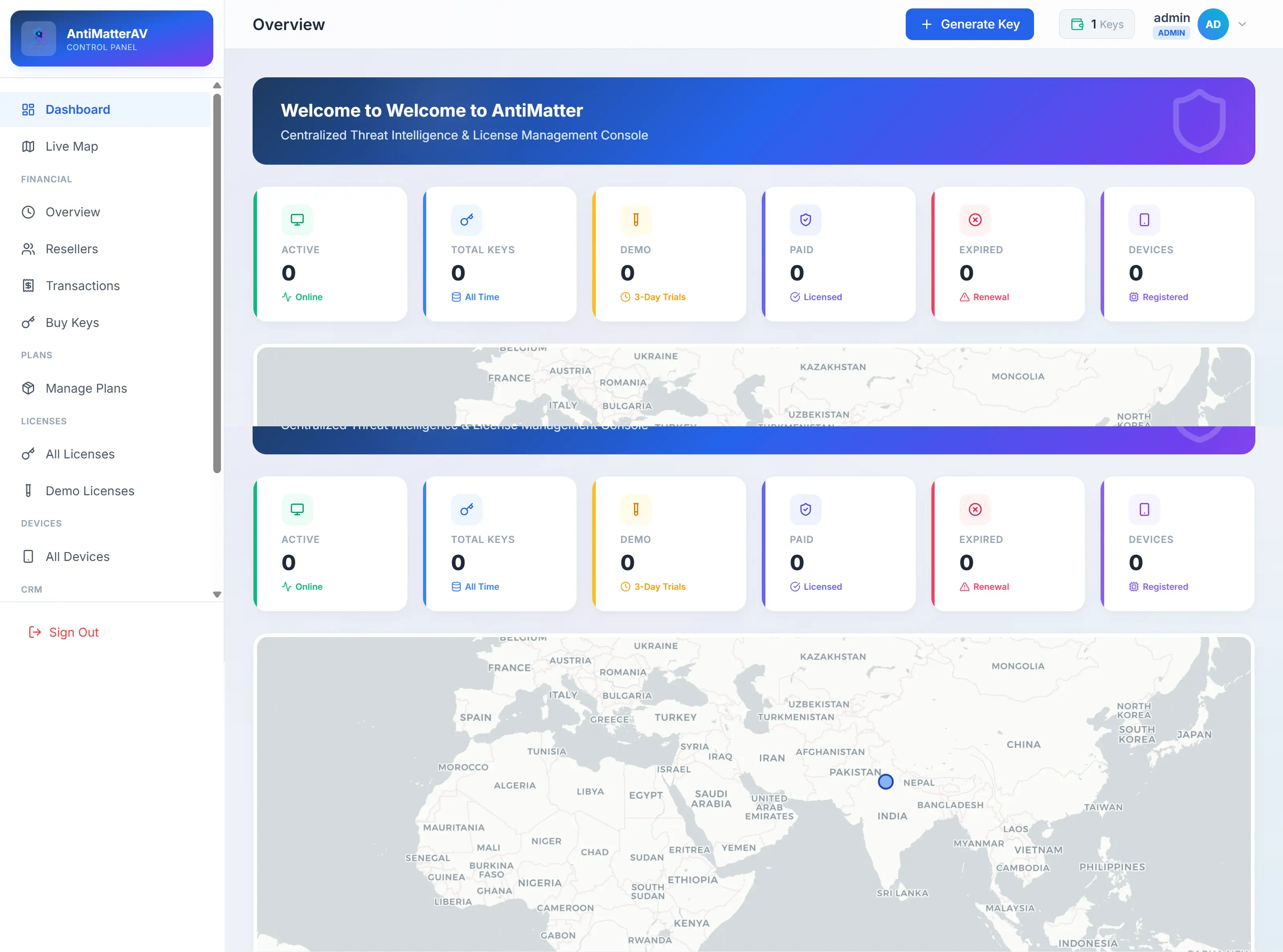 AntiVirus Threat Intelligence Dashboard